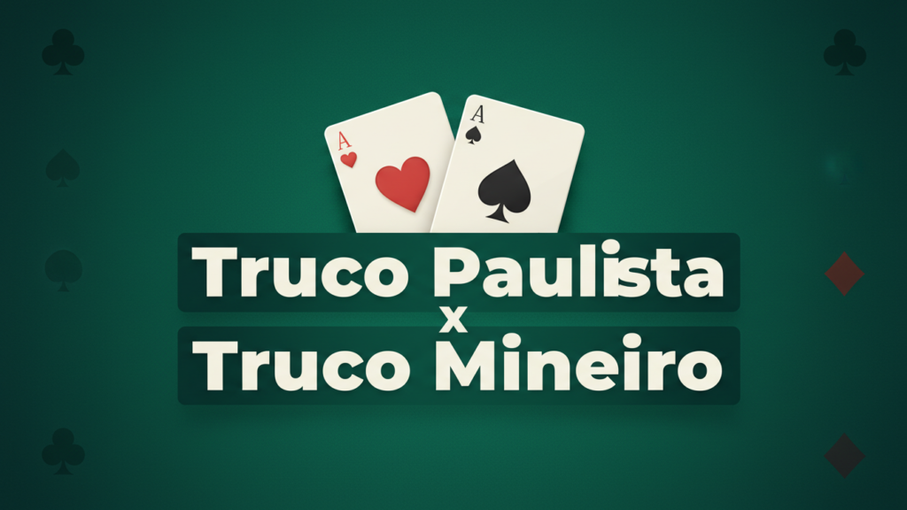 Diferença entre o truco paulista e o truco mineiro